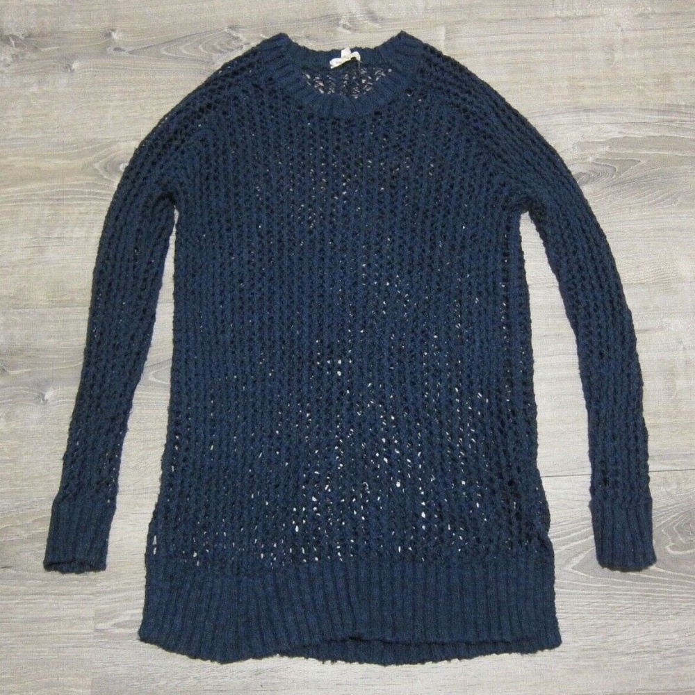 Urban Outfitters Silence + Noise Caged Mesh Sweater in Teal sz M